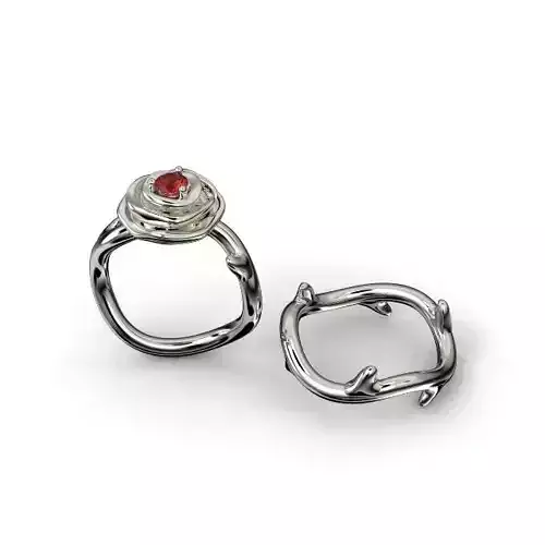 Ring rose dior bois 3D print model