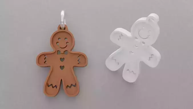 Chaveiro Boneco de Biscoito