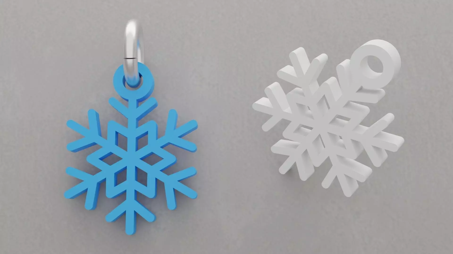 Chaveiro Floco de Neve 3D print model