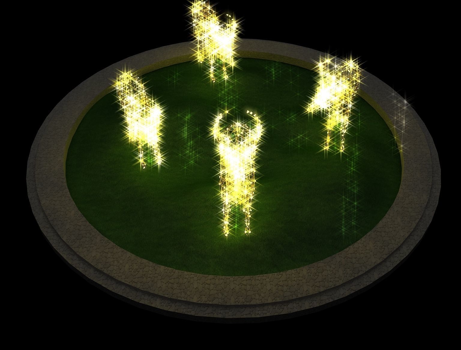 Street Square Design a309 3D model_8