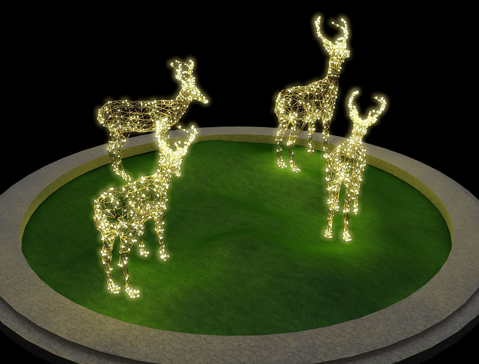 Street Square Design a309 3D model_6