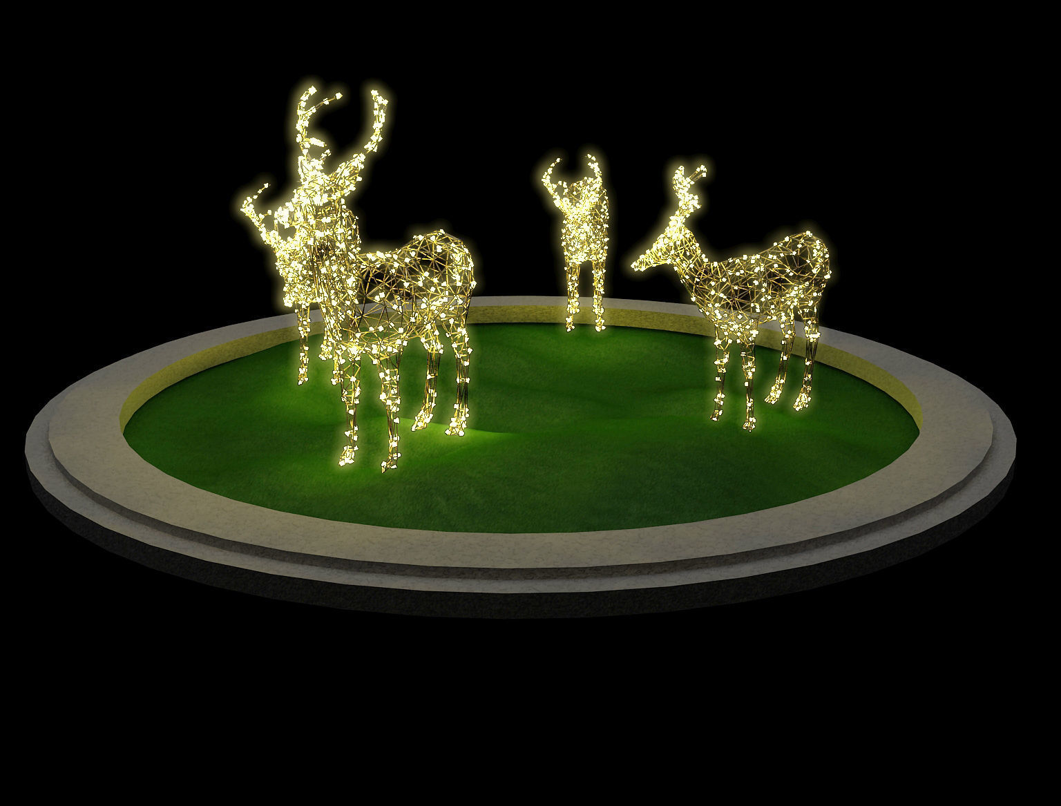 Street Square Design a309 3D model_7