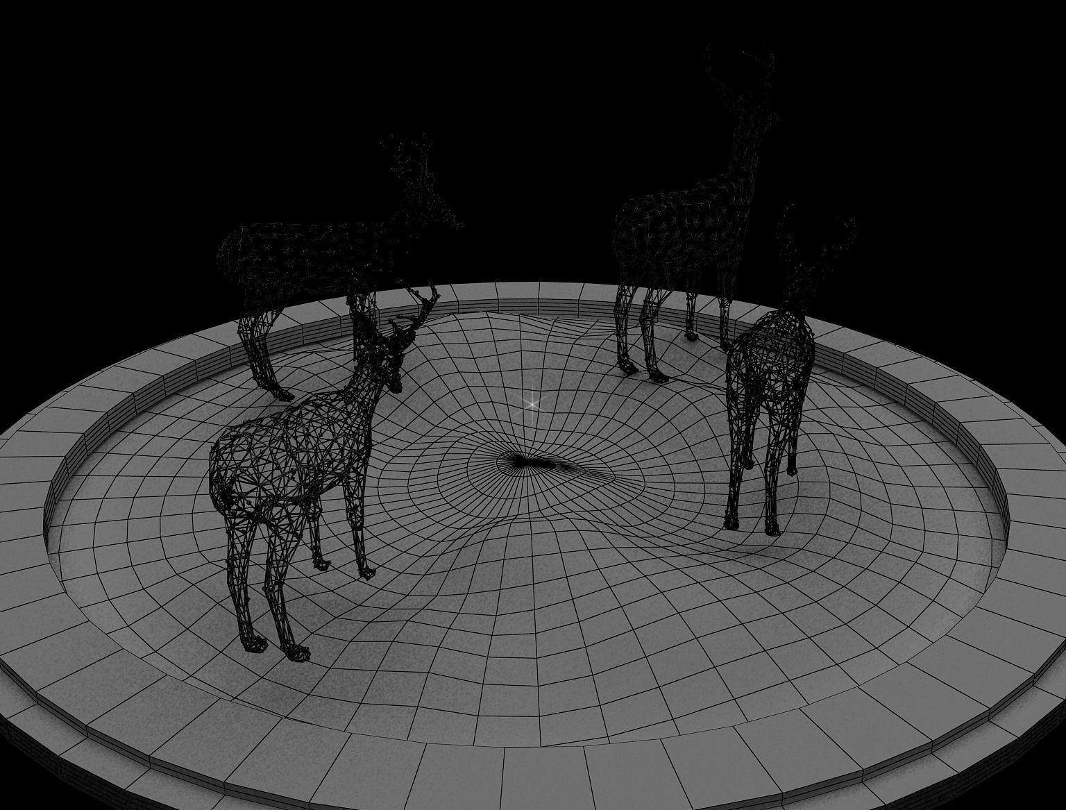 Street Square Design a309 3D model_12