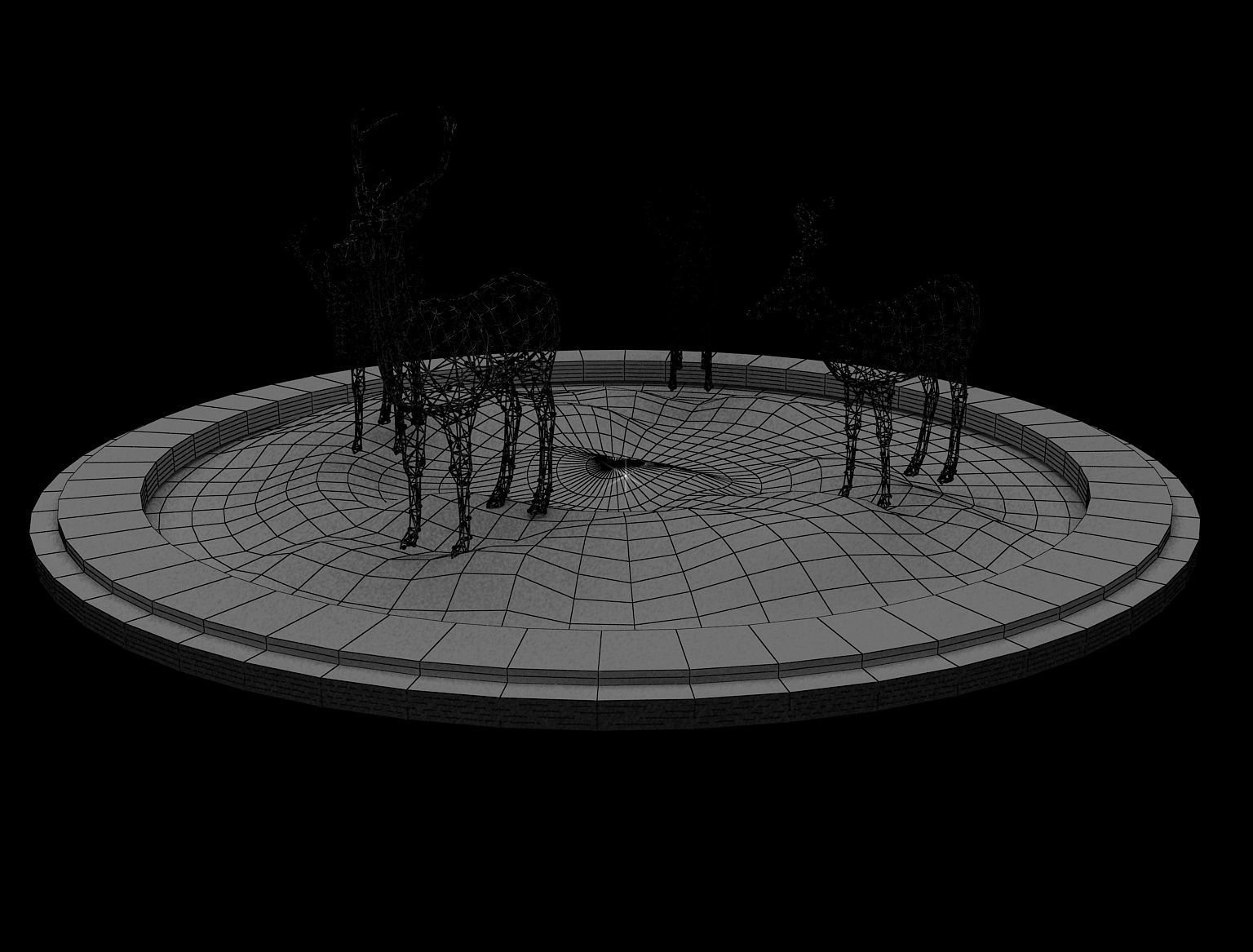 Street Square Design a309 3D model_10