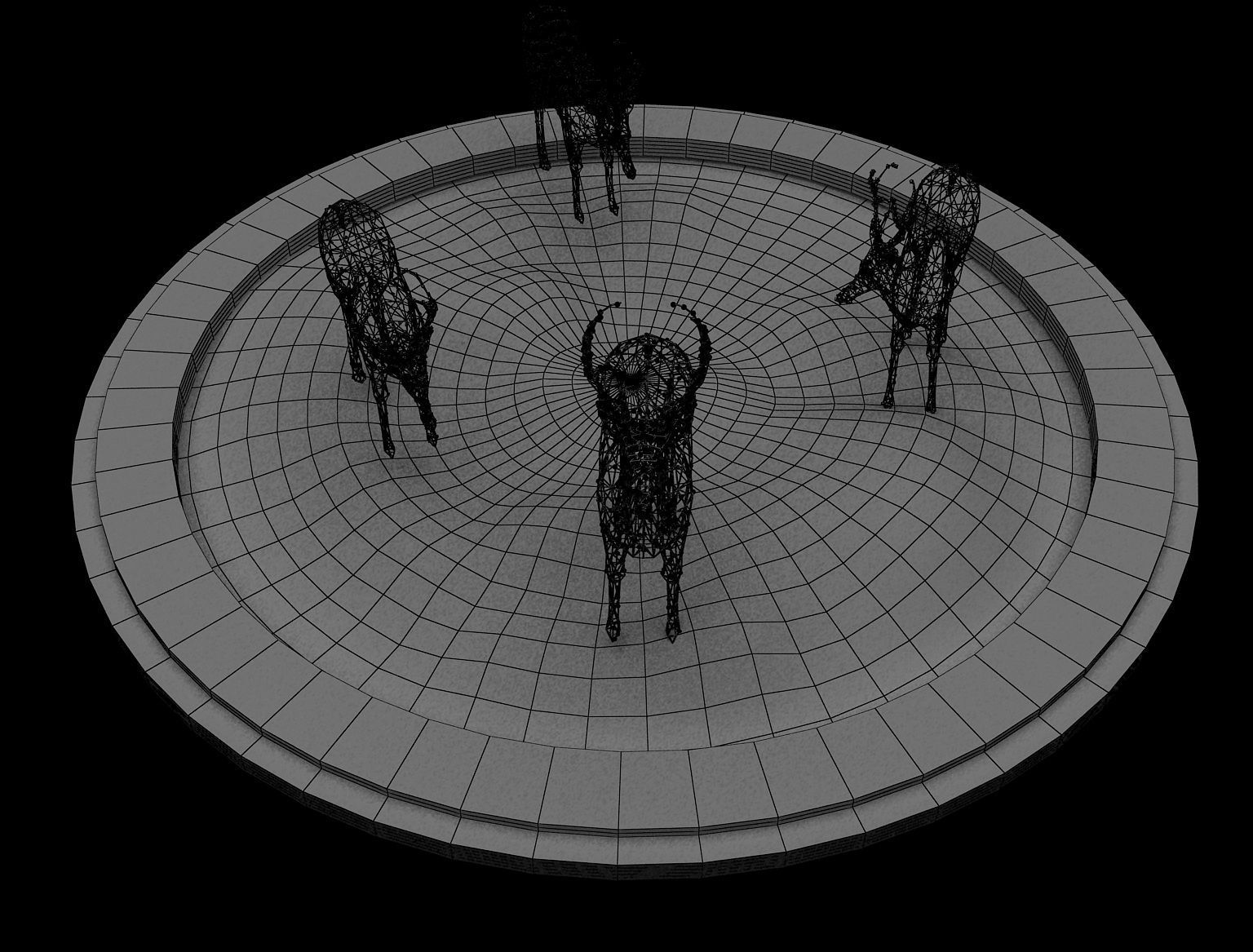 Street Square Design a309 3D model_13