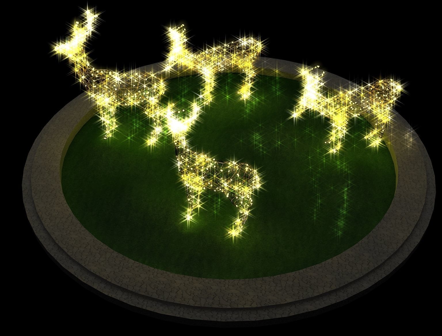 Street Square Design a309 3D model_1