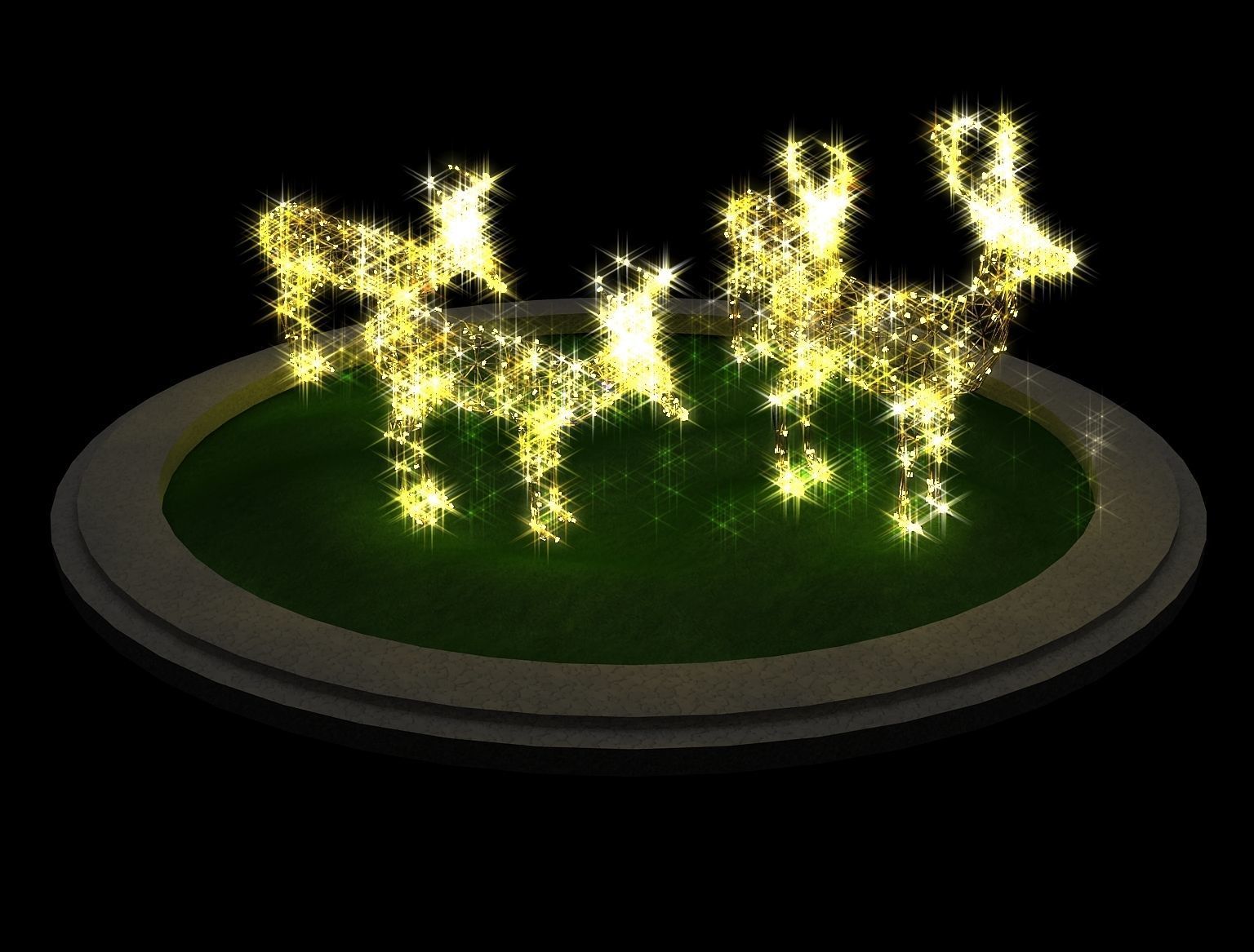 Street Square Design a309 3D model_2