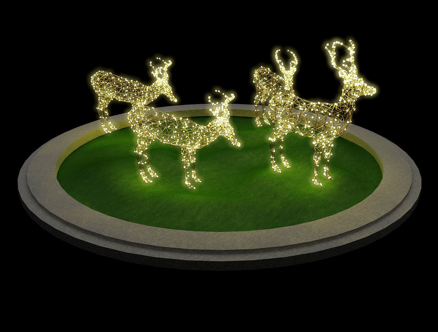 Street Square Design a309 3D model_3