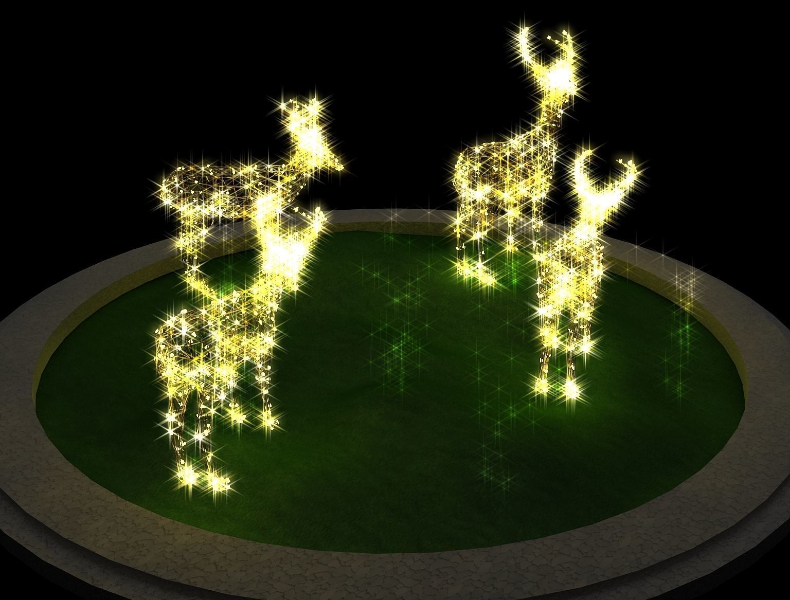 Street Square Design a309 3D model_9