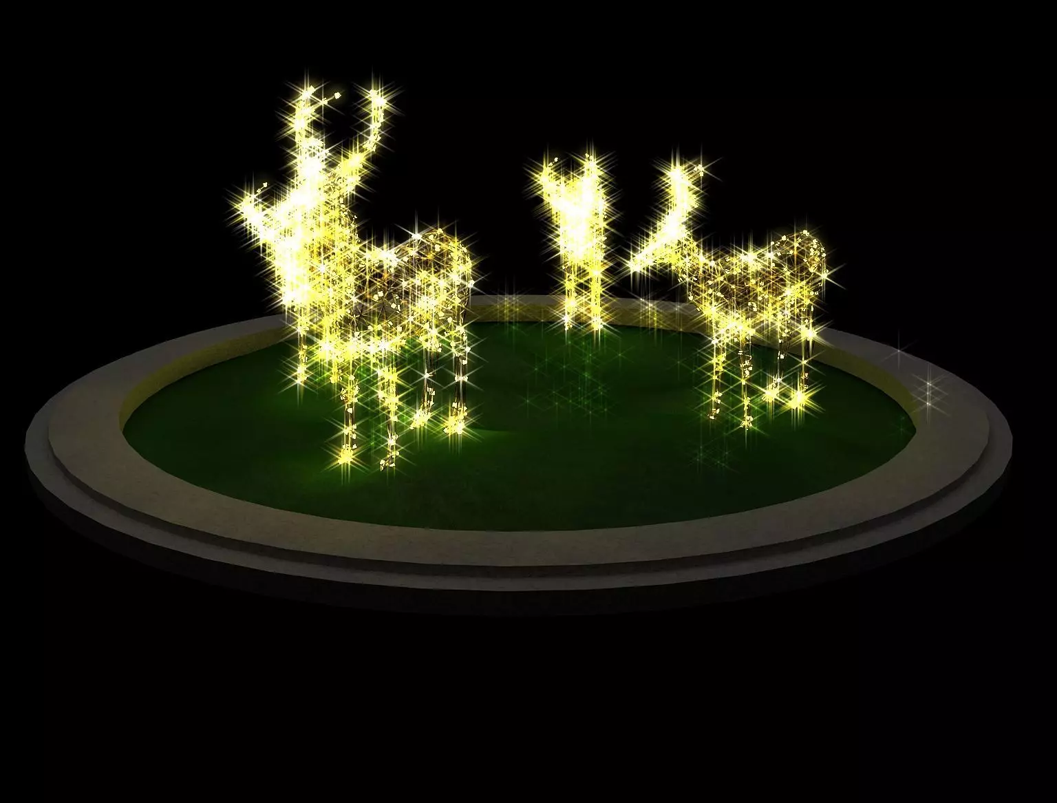 Street Square Design a309 3D model_0