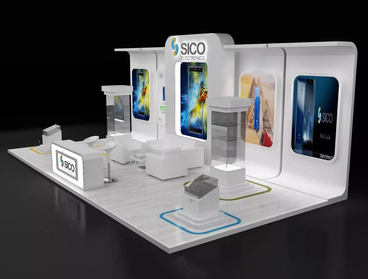  Booth Exhibition Stand a302b 3D model_0