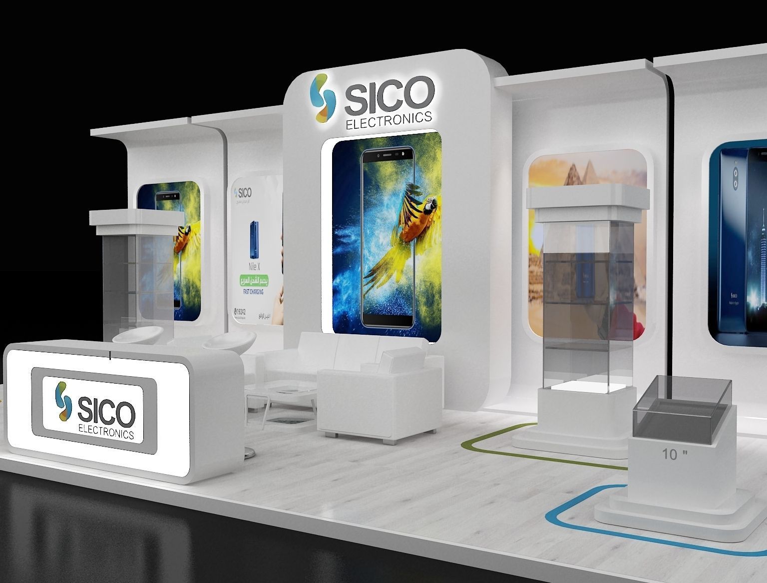  Booth Exhibition Stand a302b 3D model_4