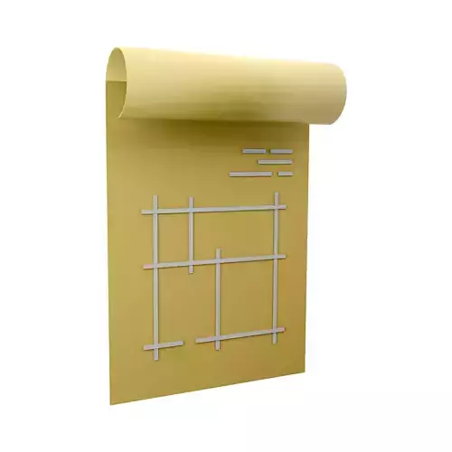  Building plan cartoon icon