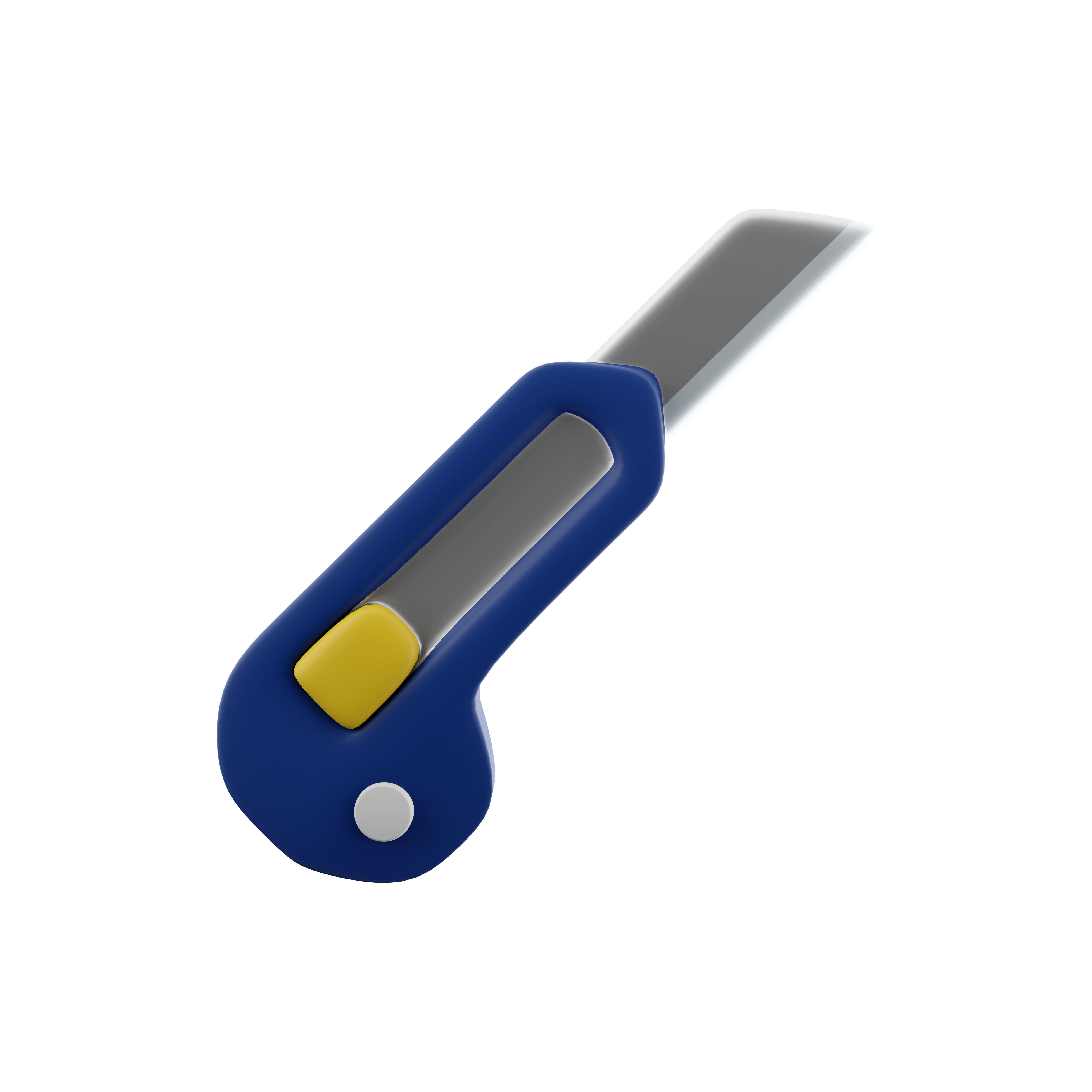 Paper cutter cartoon icon 3D model_1