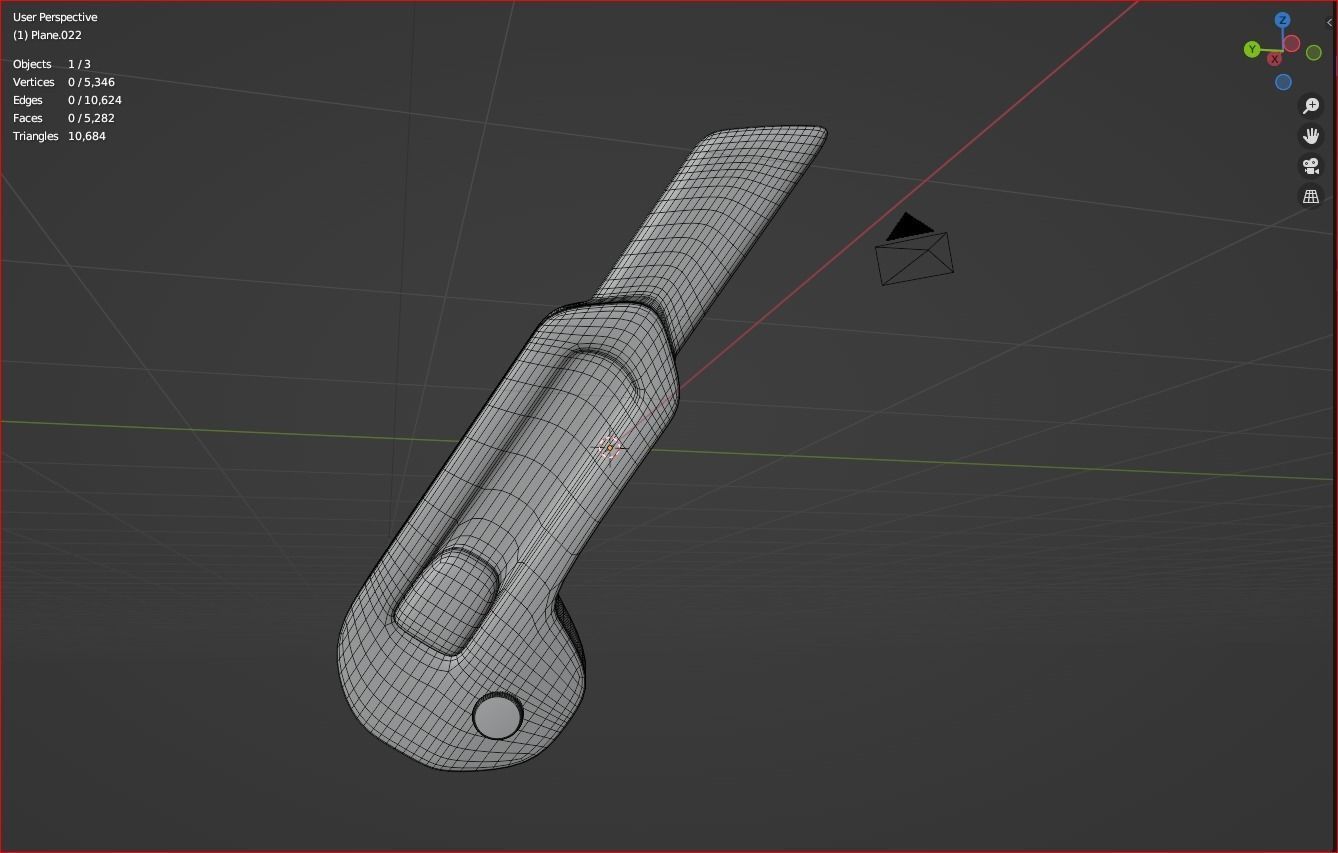 Paper cutter cartoon icon 3D model_5