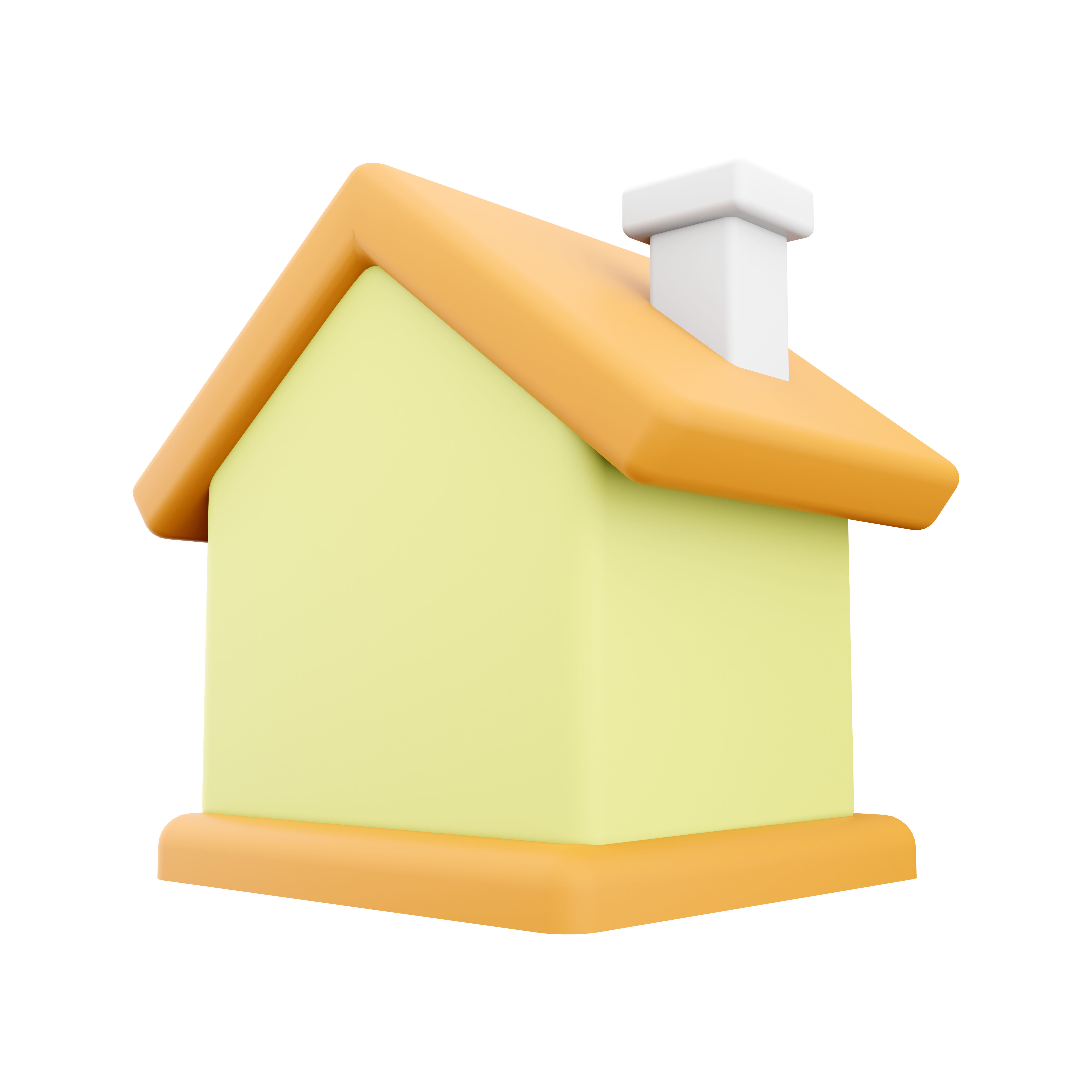 House cartoon icon 3D model_3