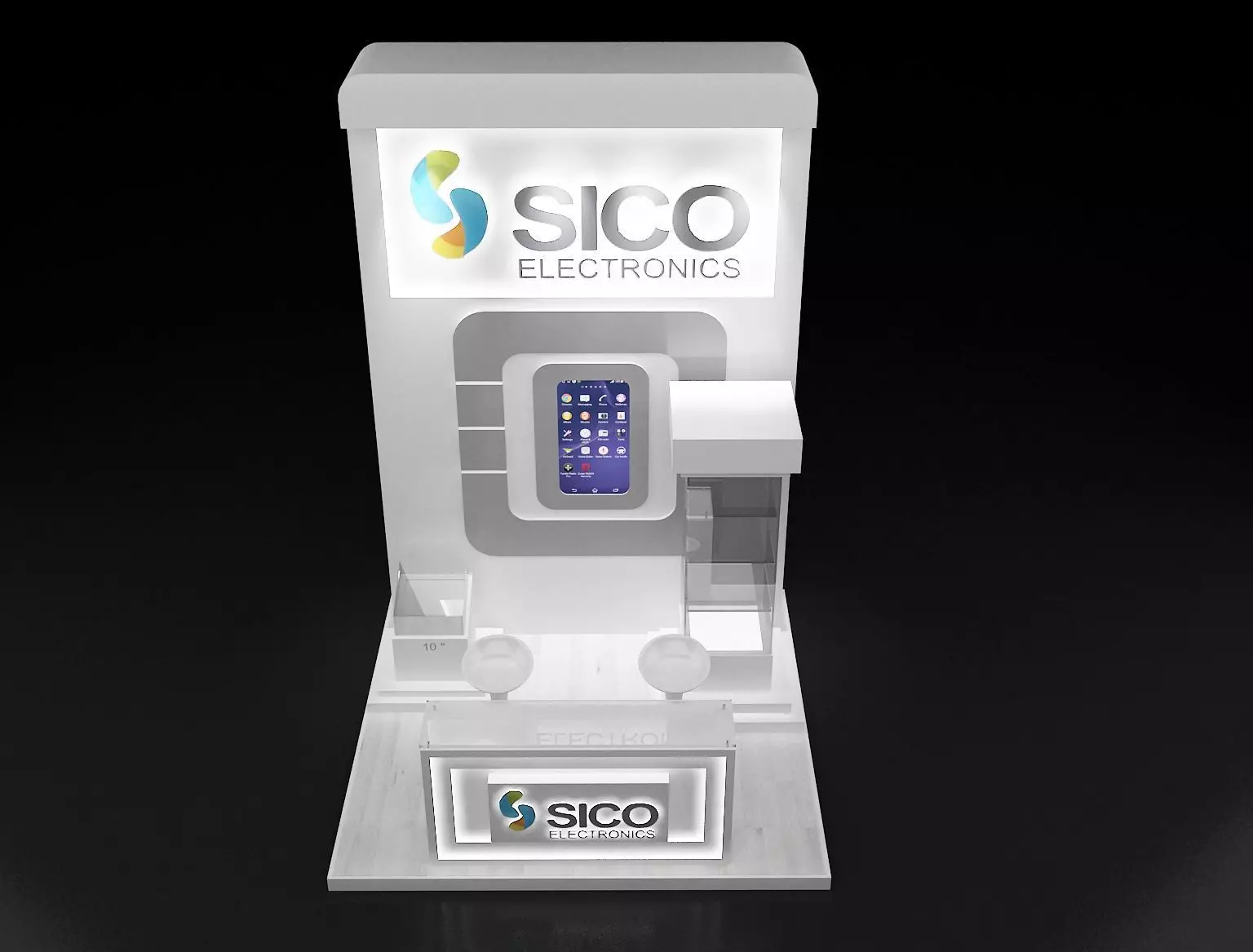 Booth Exhibition Stand a303bc 3D model_0