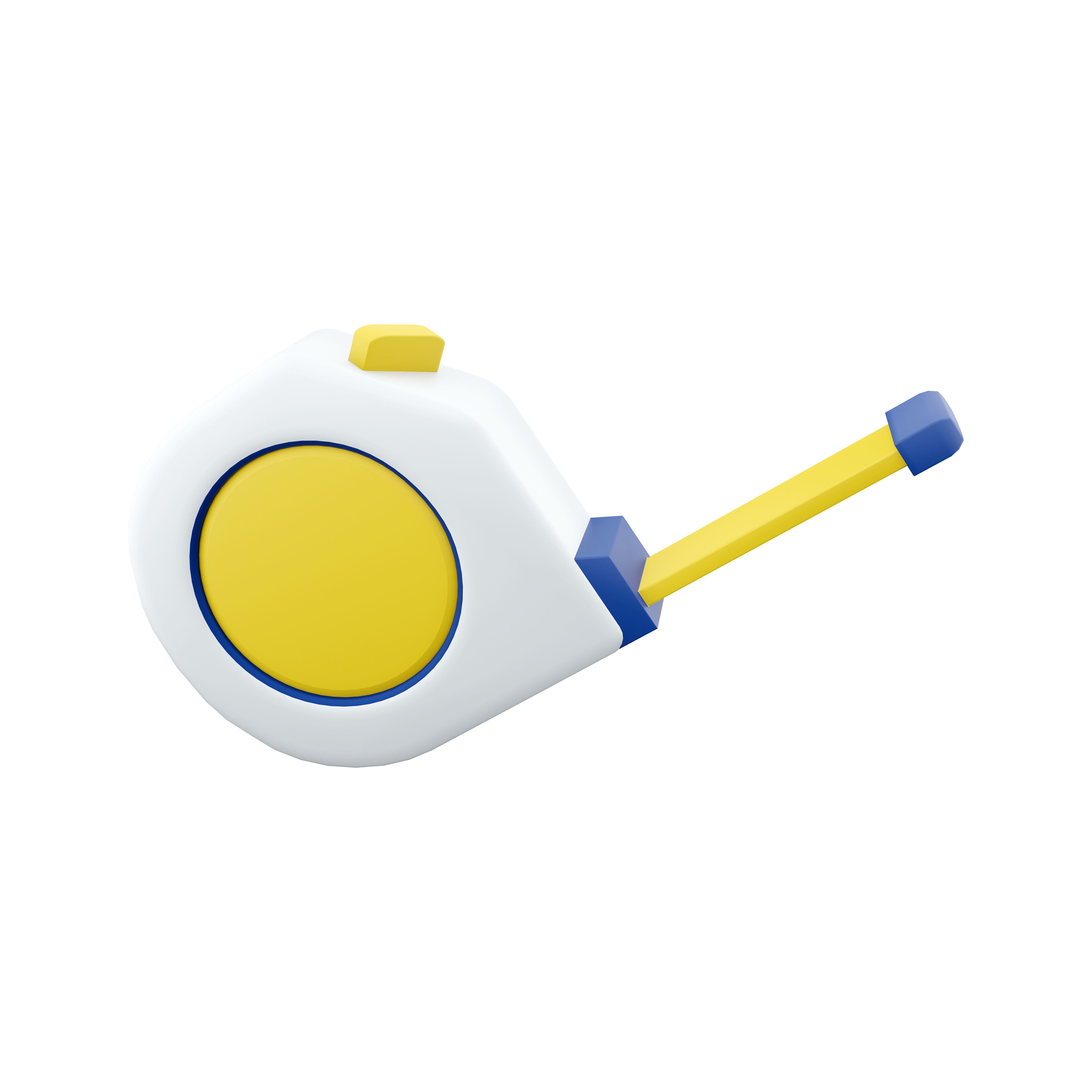 3d tape measure cartoon icon 3D model_6