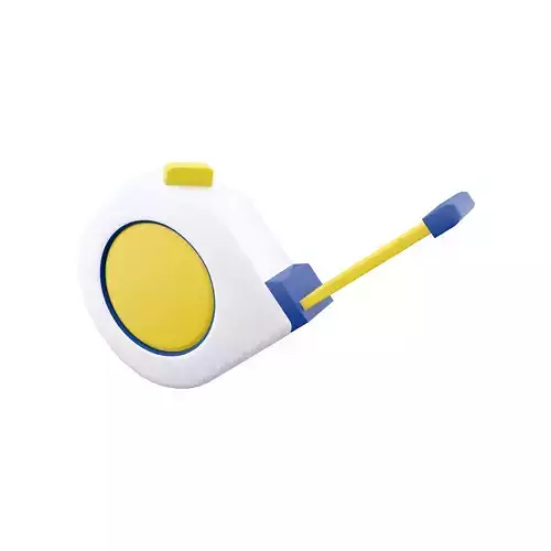 3d tape measure cartoon icon 3D model