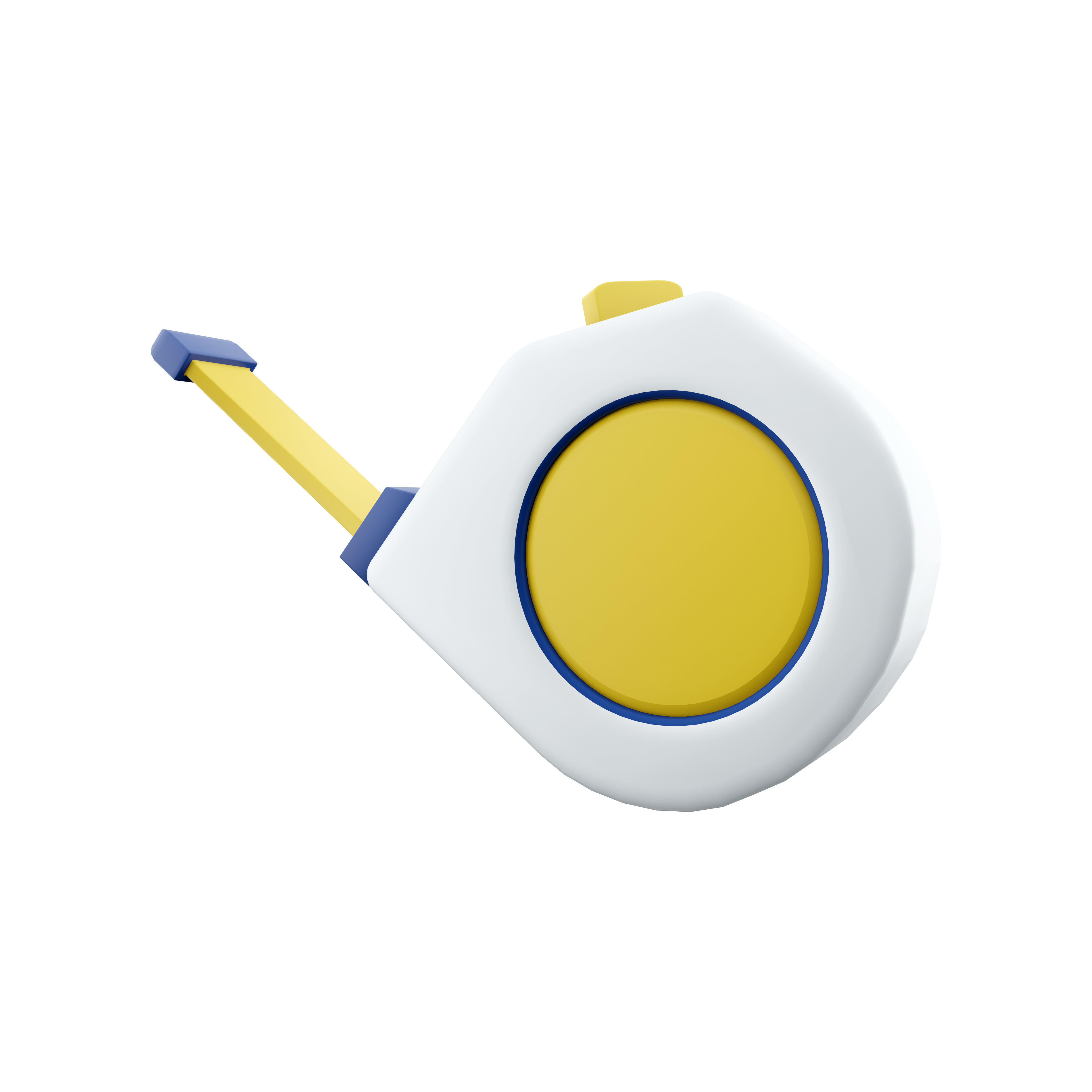 3d tape measure cartoon icon 3D model_2