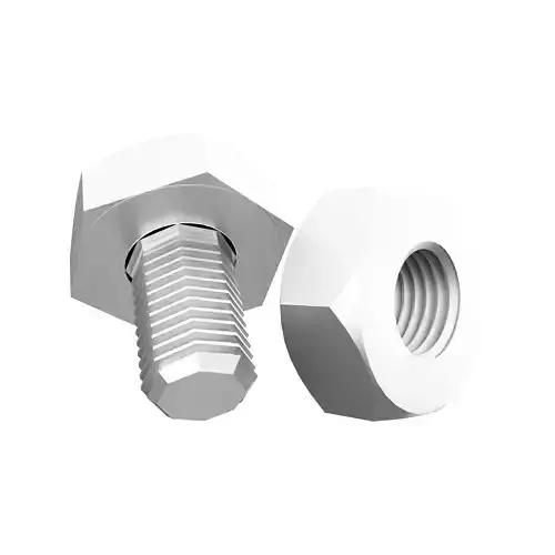 Hexagon bolts cartoon icon