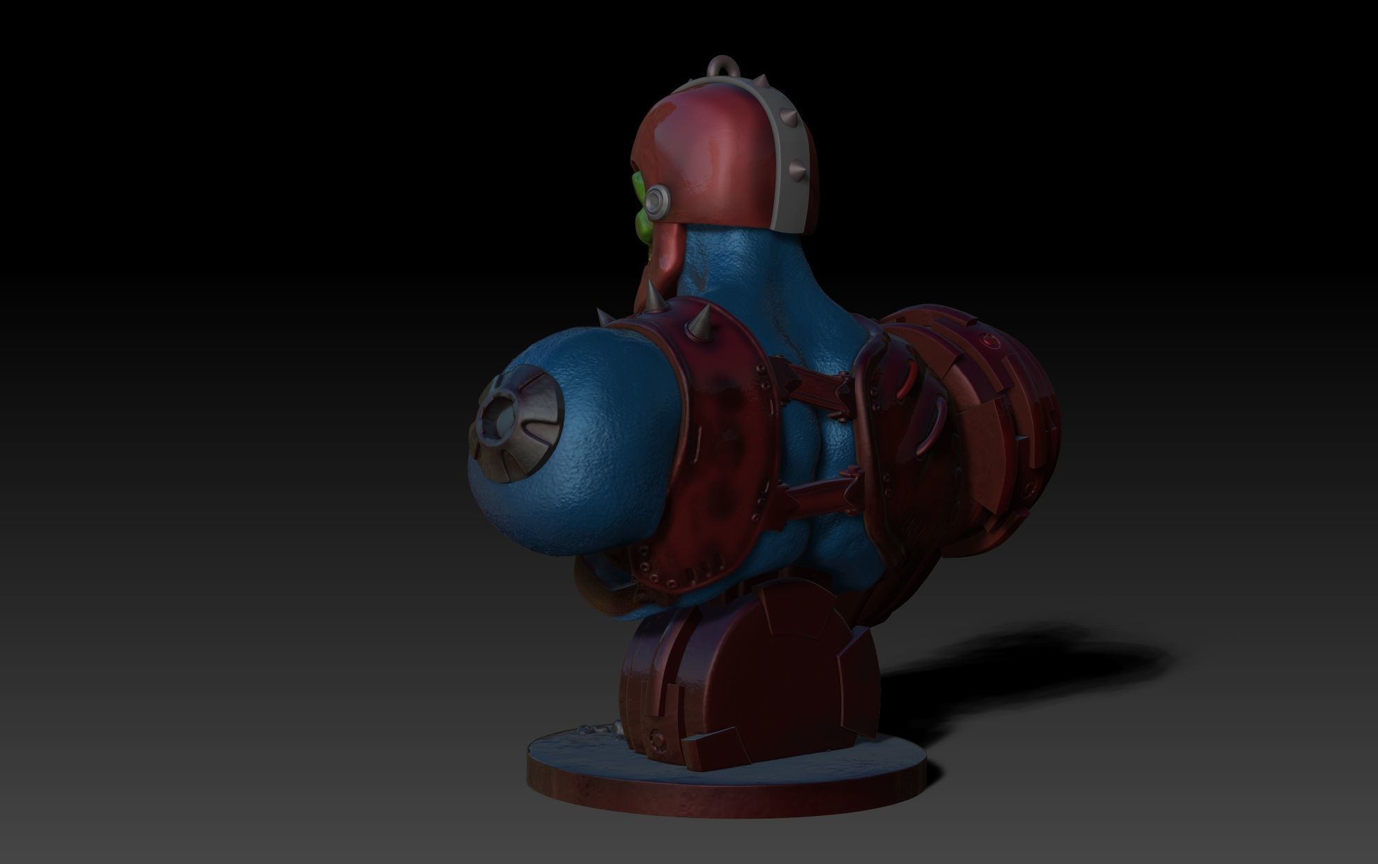 Trap Jaw Bust Motu 3D print model_9