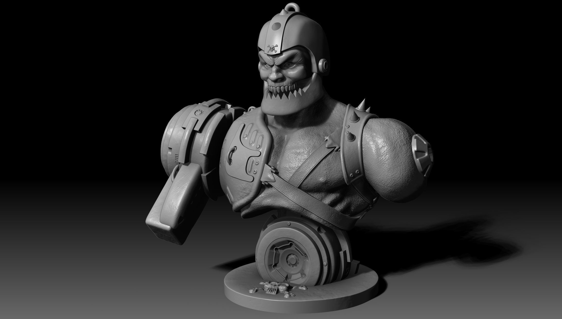 Trap Jaw Bust Motu 3D print model_2