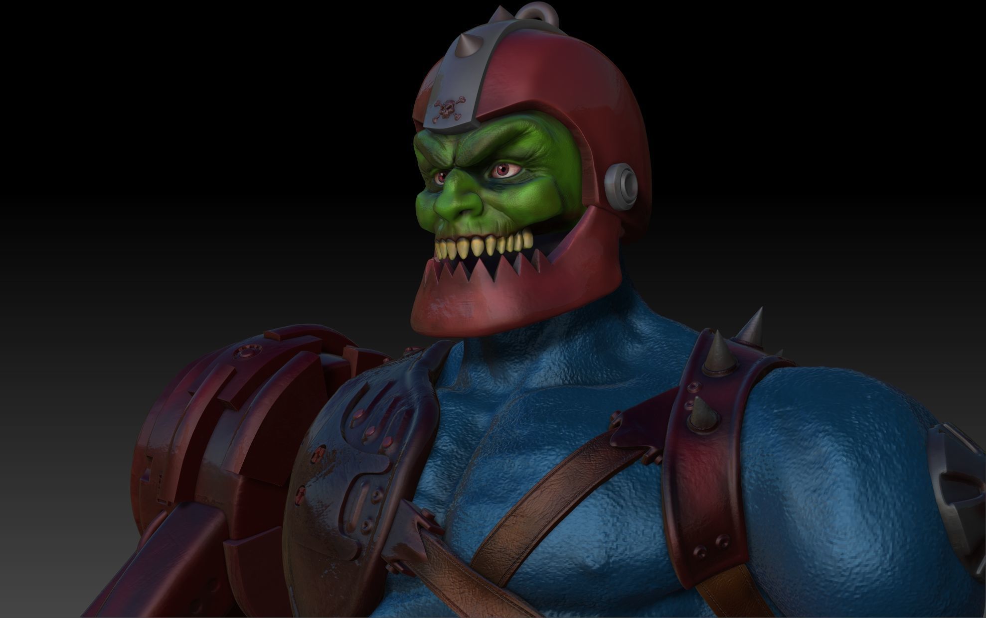 Trap Jaw Bust Motu 3D print model_7