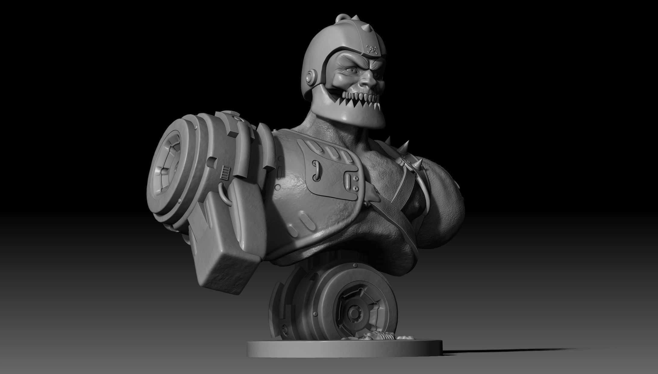 Trap Jaw Bust Motu 3D print model_6