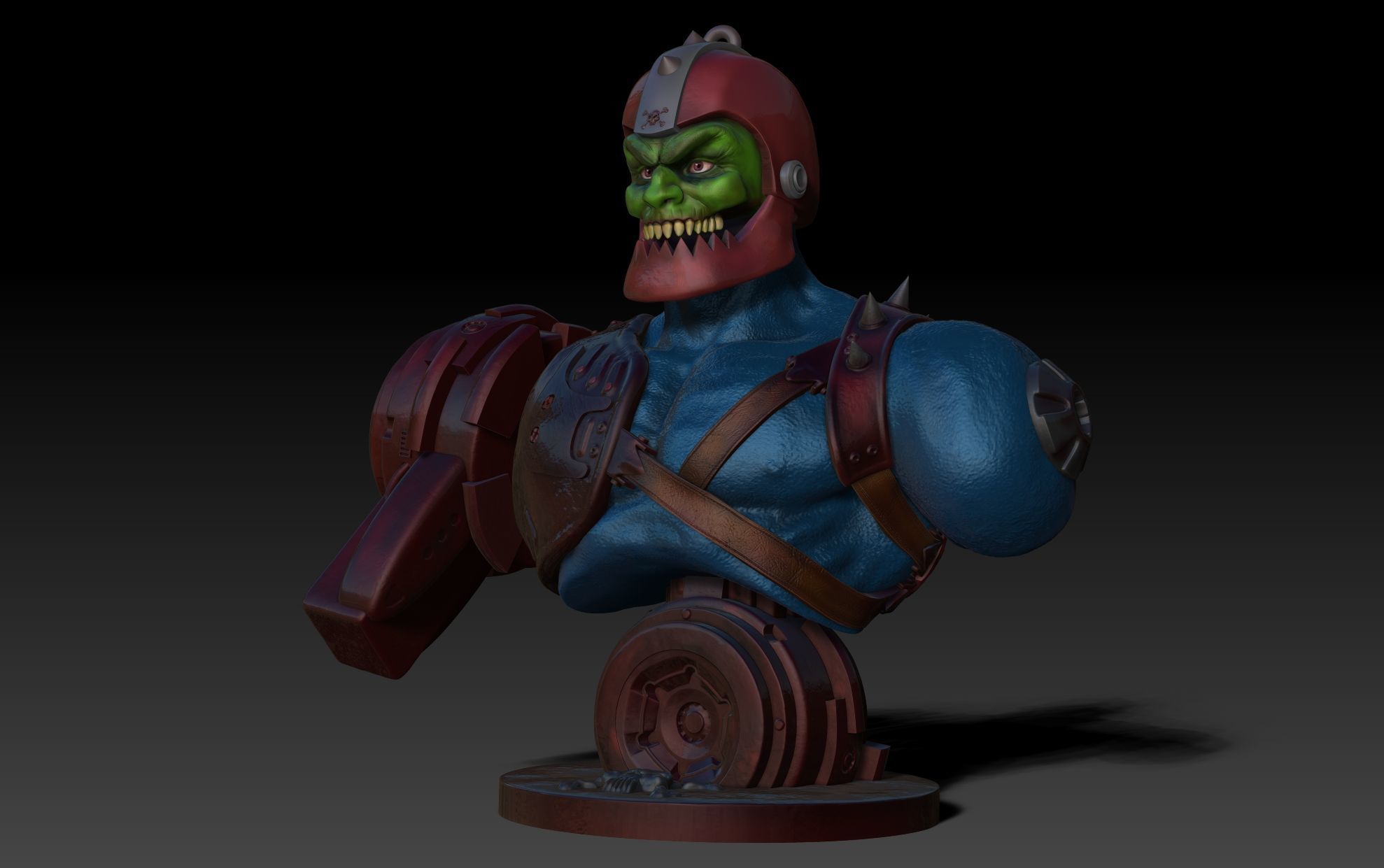 Trap Jaw Bust Motu 3D print model_3