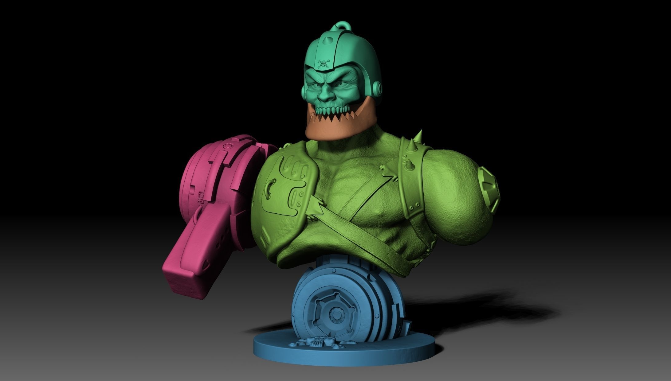 Trap Jaw Bust Motu 3D print model_13
