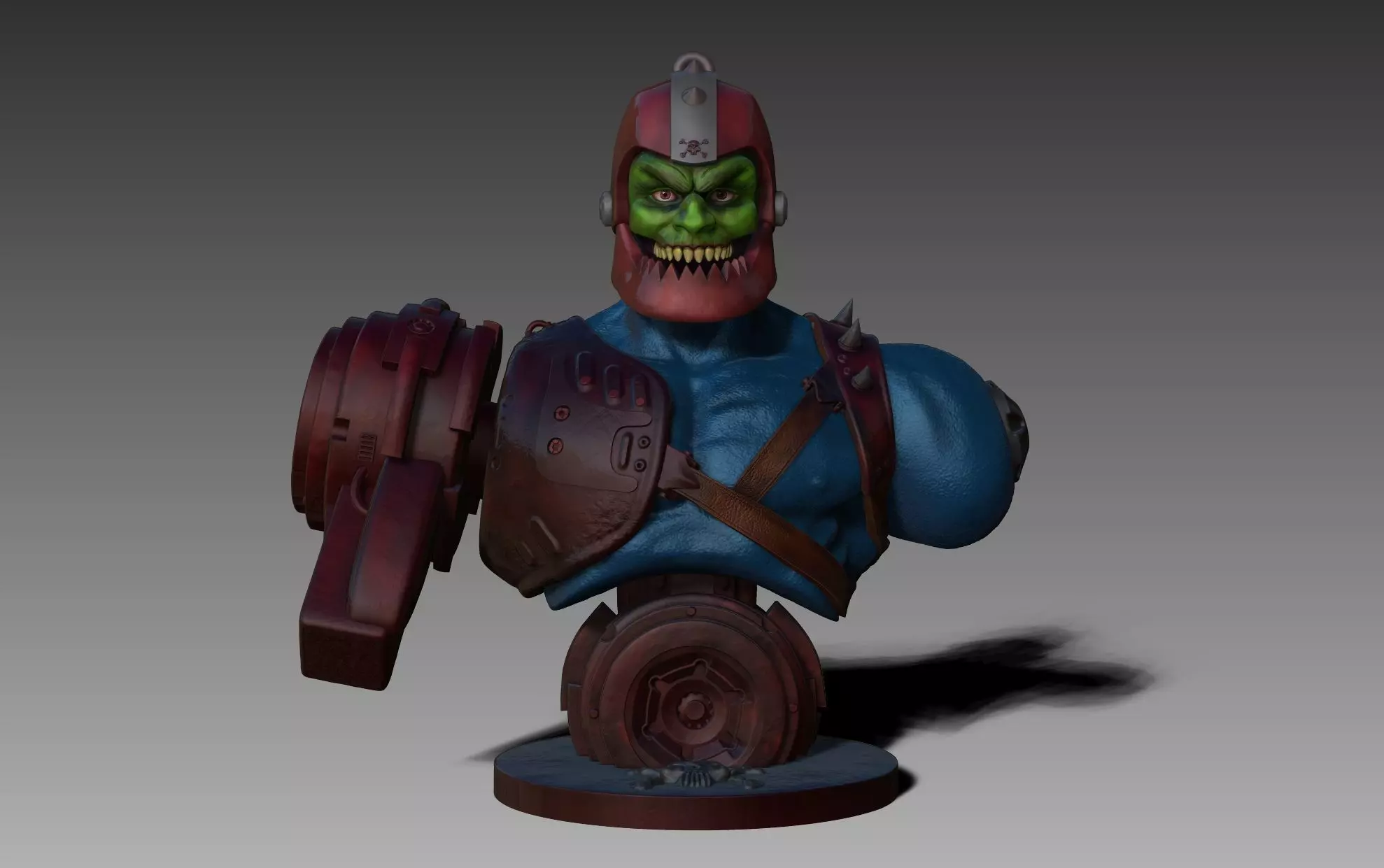 Trap Jaw Bust Motu 3D print model_0