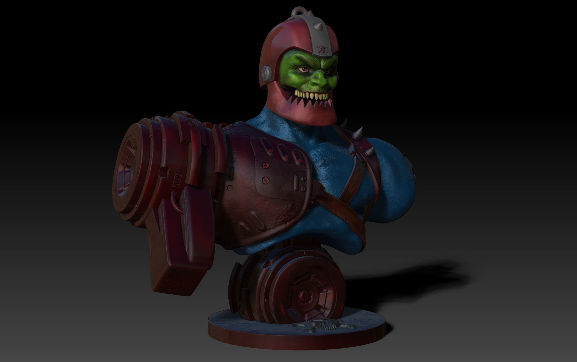 Trap Jaw Bust Motu 3D print model_5