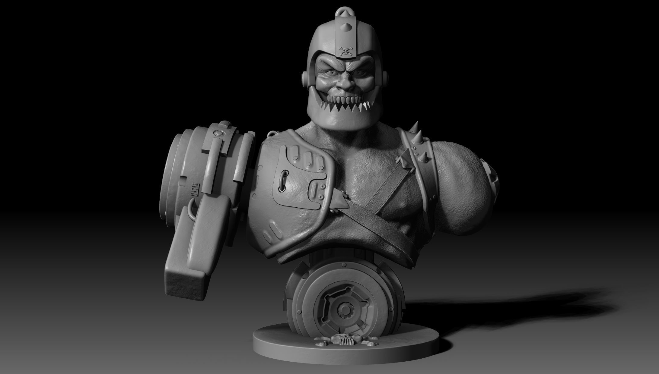 Trap Jaw Bust Motu 3D print model_1