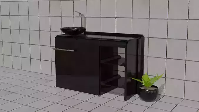Stylized Modular Sink  3D model