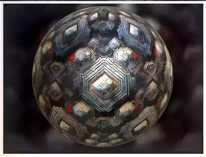 PBR Sci-Fi Seamless Realistic Material SBSAR 4k Texture 046