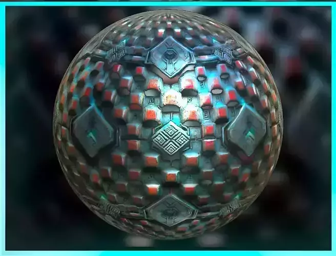 PBR Sci-Fi Seamless Realistic Material SBSAR 4k Texture 043