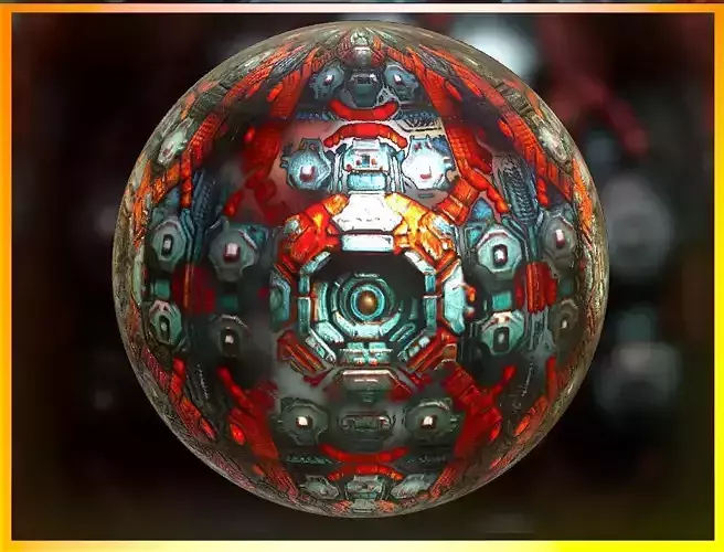 PBR Sci-Fi Seamless Realistic Material SBSAR 4k Texture 041