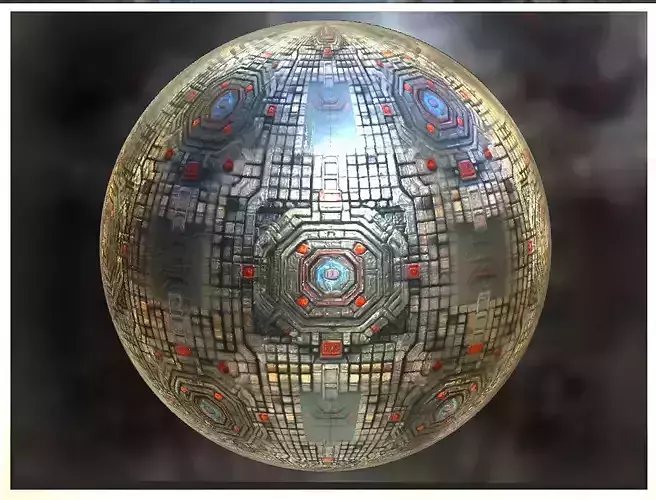 PBR Sci-Fi Seamless Realistic Material SBSAR 4k Texture 037