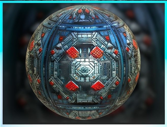 Texture PBR Sci-Fi Seamless Realistic Material SBSAR 4k Texture 036 VR ...