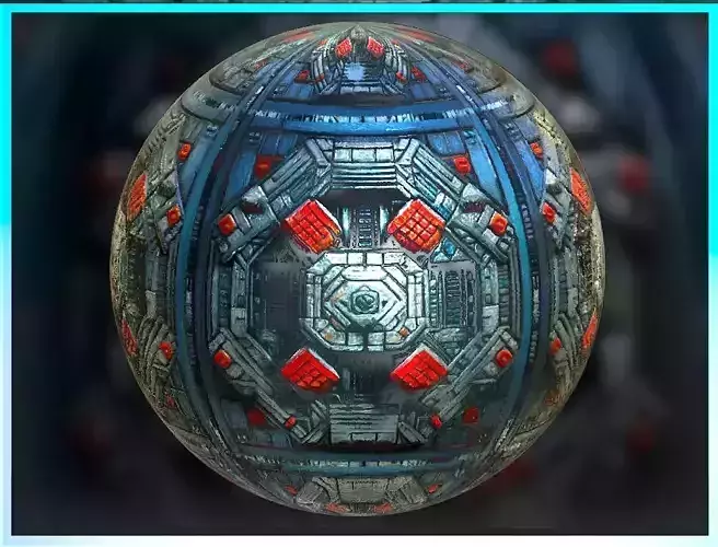 PBR Sci-Fi Seamless Realistic Material SBSAR 4k Texture 036