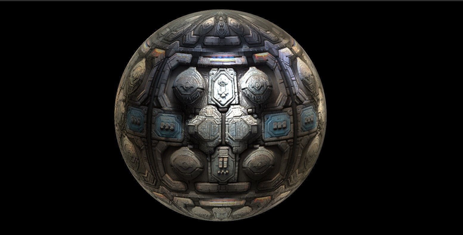 PBR Sci-Fi Seamless Realistic Material SBSAR 4k Texture 034 Texture_1