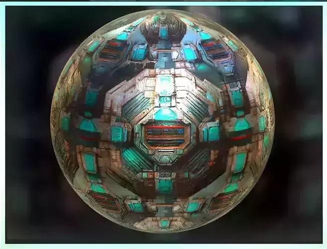 PBR Sci-Fi Seamless Realistic Material SBSAR 4k Texture 033