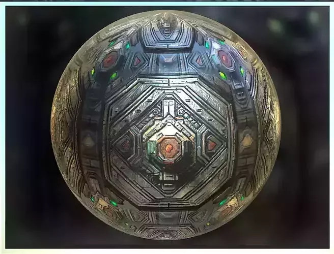 PBR Sci-Fi Seamless Realistic Material SBSAR 4k Texture 032