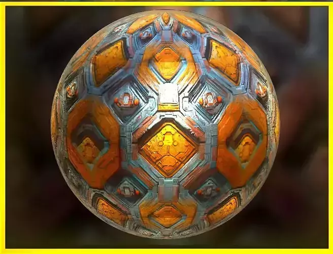 PBR Sci-Fi Seamless Realistic Material SBSAR 4k Texture 029