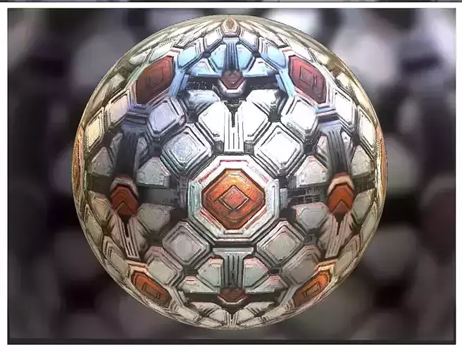 PBR Sci-Fi Seamless Realistic Material SBSAR 4k Texture 027