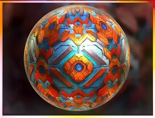 PBR Sci-Fi Seamless Realistic Material SBSAR 4k Texture 026