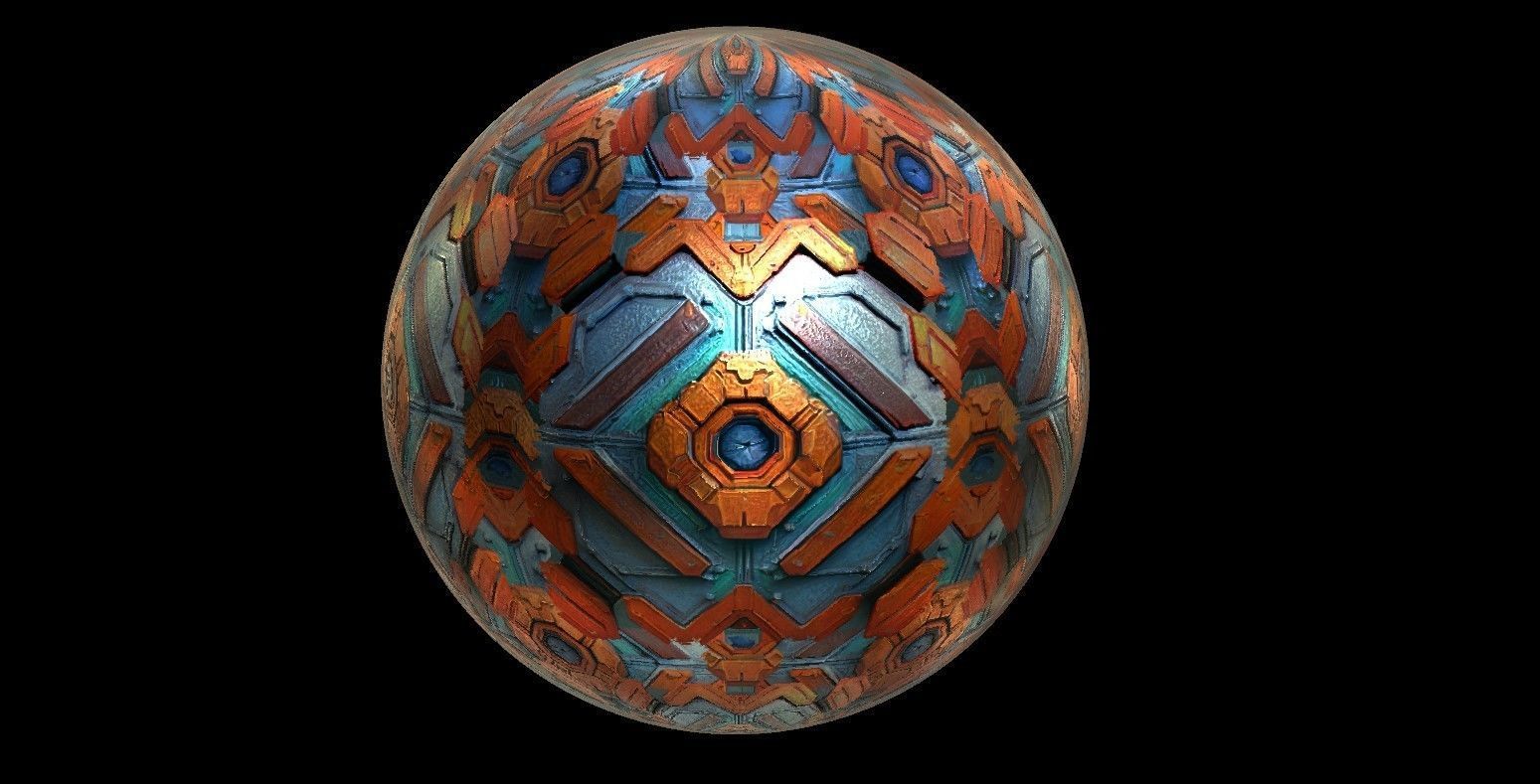 PBR Sci-Fi Seamless Realistic Material SBSAR 4k Texture 026 Texture_1