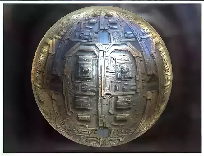 PBR Sci-Fi Seamless Realistic Material SBSAR 4k Texture 023