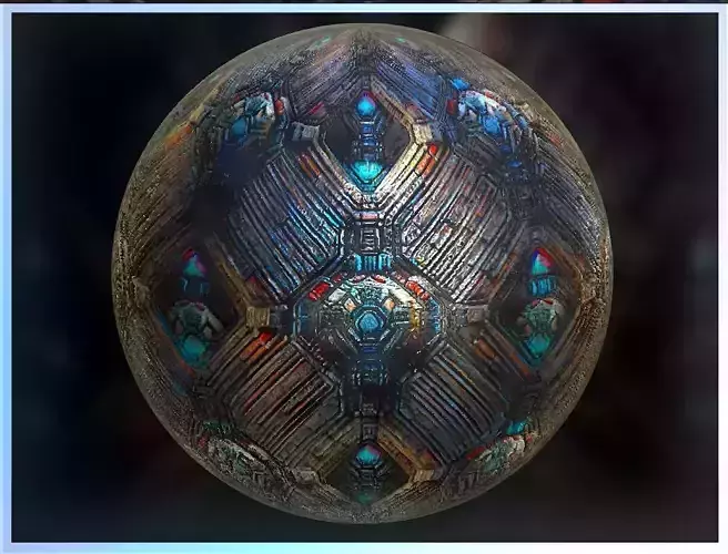 PBR Sci-Fi Seamless Realistic Material SBSAR 4k Texture 018